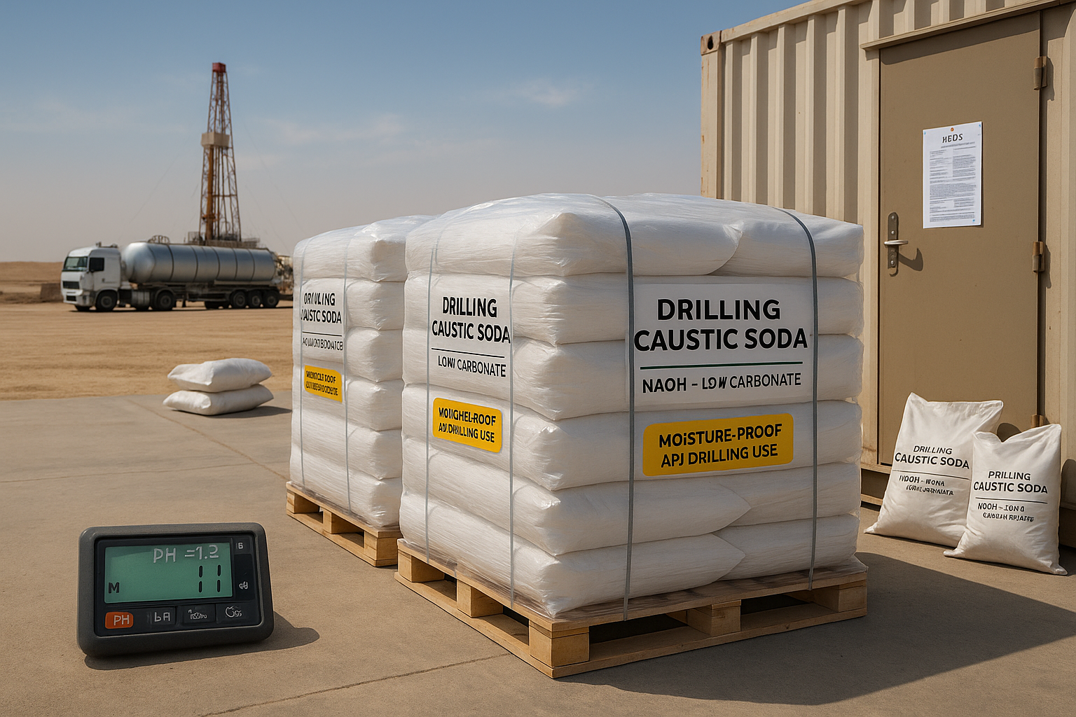 نکات ایمنی و لجستیک: تأمین هیدروکسید سدیم حفاری در مناطق عملیاتی