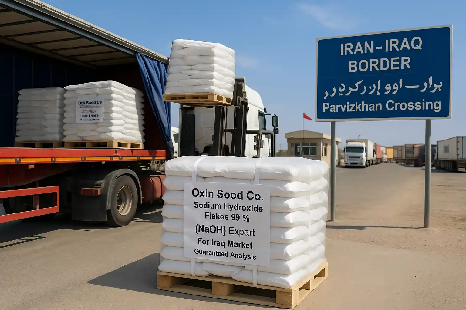 صادرات هیدروکسید سدیم به عراق: استراتژی اکسین سود در قیمت، لجستیک و قوانین گمرکی