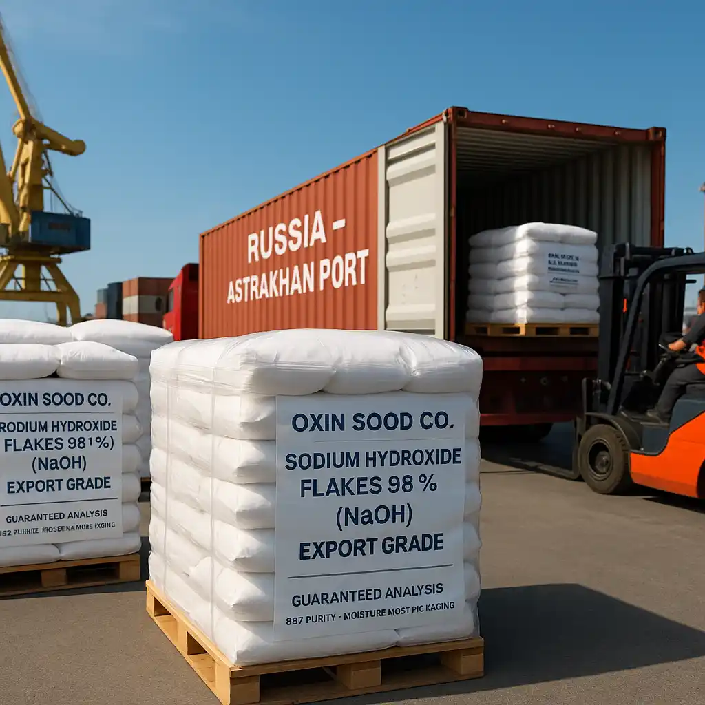 صادرات هیدروکسید سدیم (سود پرک) به روسیه