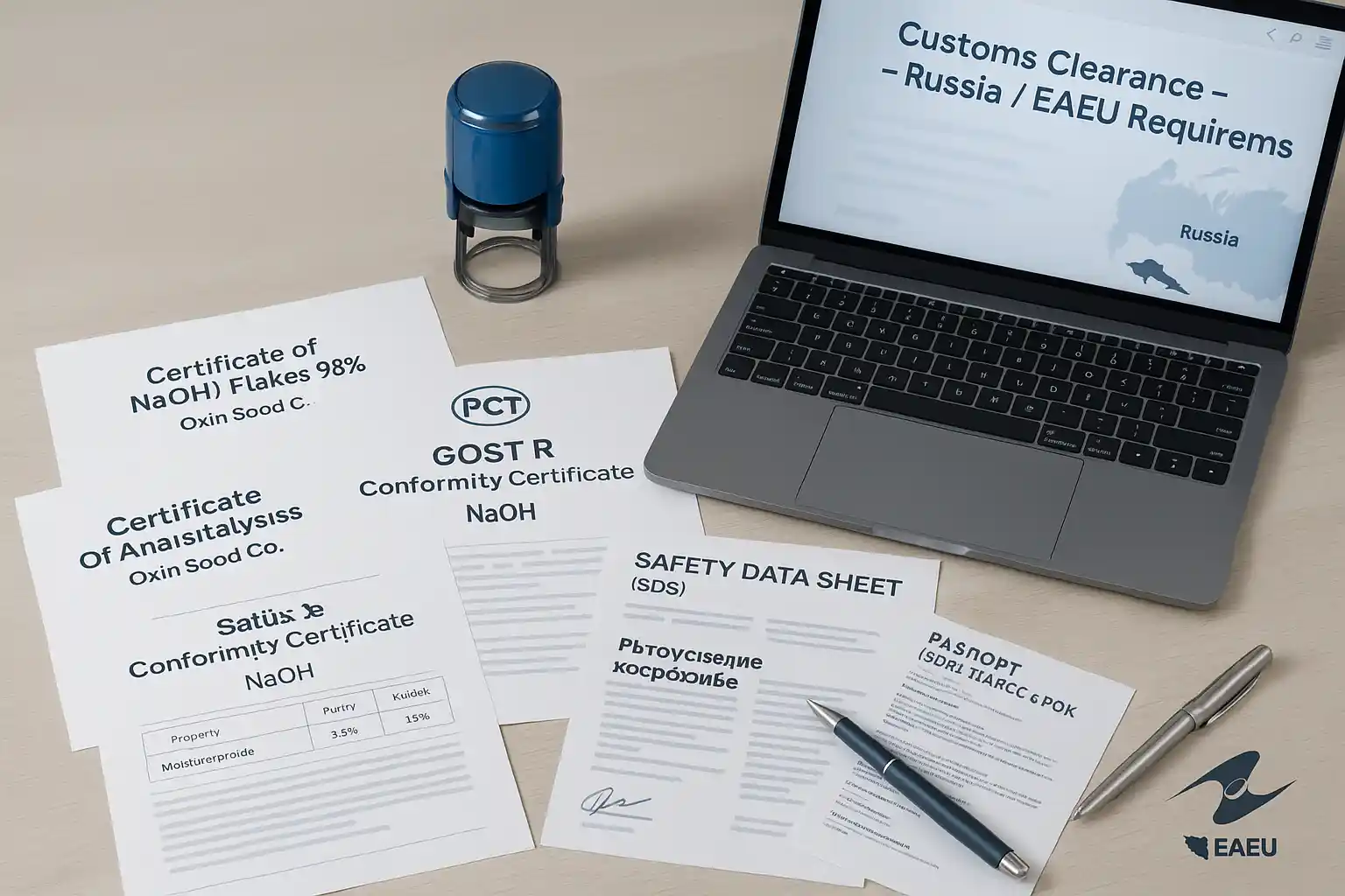 صادرات هیدروکسید سدیم به روسیه